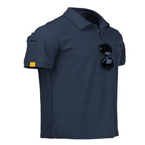 Chemise Polo Tactique de Sécurité en Polyester pour Hommes avec Logo Personnalisé, Col T-Shirt, Fitness, Extérieur - Product Image 2