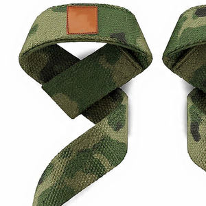 Correas de Camuflaje para Levantamiento de Pesas y Muñequeras con Elástico y Neopreno para Soporte de Muñeca en Dominadas y Powerlifting - Product Image 2