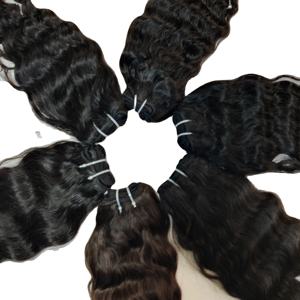 Cheveux vietnamiens non traités du meilleur fournisseur, ondulés, 10-36 pouces, longueur ondulée, cheveux humains de couleur naturelle pour femmes noires - Product Image 4