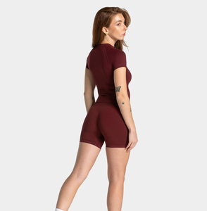 Camiseta Informal Negra para Mujer, Corte Ajustado, Cuello Redondo, Manga Corta, Elegante y Versátil, Top de Otoño - Product Image 4