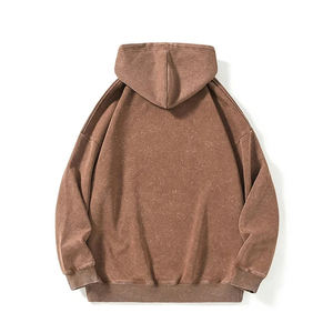 Sudadera con Capucha para Hombre, Estilo Vintage, 100% Algodón, 180g, Forro Polar Grueso, Antiencogimiento, Bordada, Corte Recto, Lavado Ácido - Product Image 2