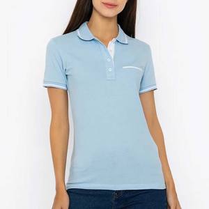 Camiseta de Golf Informal de Punto 100% Algodón, Ligera, de Alta Calidad, a Precio Económico, para Mujer, Antiarrugas y de Secado Rápido - Product Image 5