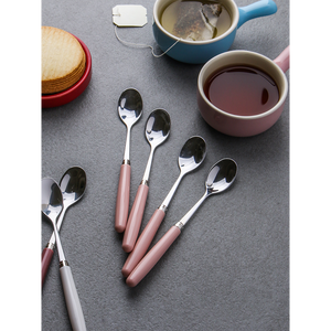 Paquete de 4 cucharaditas de acero inoxidable de Corea para utensilios de jardín para entretenimiento al aire libre - Product Image 1