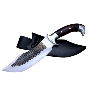 Couteaux de camping Bowie avec longue lame en acier et structure de poignée ergonomique pour équipement de randonnée en plein air et matériel de survie - Product Image 1