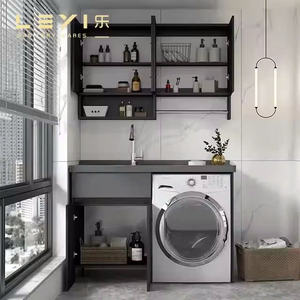 Aluminum Material Eco-Friendly Waterproof and Moisture-Resistant Size 1000mm & 1200mm Laundry Cabinets Modern Design Style - Product Image 6