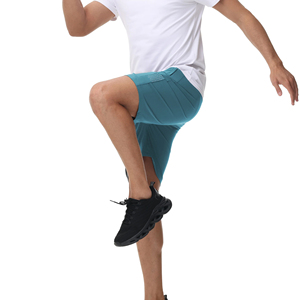 Shorts de sport décontractés pour hommes en polyester solide, séchage rapide, respirants, écologiques, imperméables, pour la course en extérieur et la gym - Product Image 6