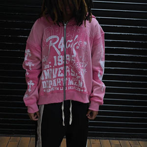 Heavyweight 100% Cotton Jersey Unisex Hoodies Custom Printed Anti-Pilling Windproof Streetwear Casual Sportswear - Product Image 6