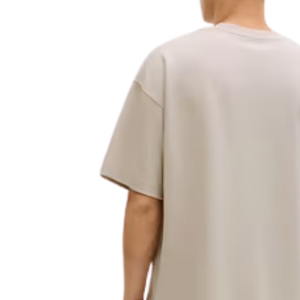 T-shirt surdimensionné pour homme en coton, col rond, épaules tombantes, manches courtes, style streetwear décontracté, coupe classique, tissu épais, écologique - Product Image 4