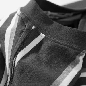 T-shirt en jersey tricoté à manches courtes Henley bleu clair pour homme, coupe classique, couleur unie, col rond, 180 grammes, écologique, vierge - Product Image 6