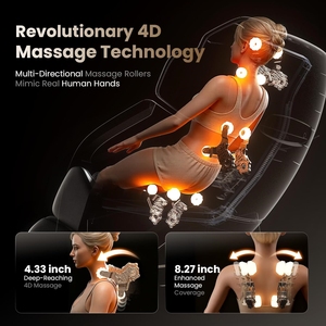 Fauteuil de massage pliable zéro gravité avec technologie de pression d'air, couverture corporelle complète, design moderne pour usage au bureau - Product Image 3