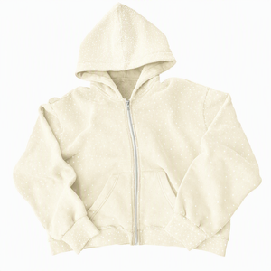 Sweat à capuche unisexe zippé avec imprimé lettres, coupe classique, en molleton 100% coton écologique, style streetwear décontracté pour l'hiver - Product Image 4