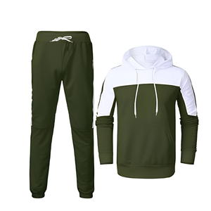 Ensemble de survêtement unisexe d'hiver à capuche imprimé léopard, personnalisable en gros, 100% coton, molleton, velours, French Terry, Spandex, maille, Dry Fit - Product Image 3