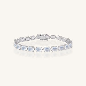 <b>Rainbow</b> Moonstone <b>Bracelet</b> in 92.5 Sterling Silver KLSB-20641 - Product Image 2