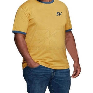 Camisetas Lisas con Cuello Redondo de Último Diseño y Bajo MOQ, Camisetas Lisas con Cuello Redondo para Usar en Verano, Camisetas Lisas con Cuello Redondo con Impresión de Logotipo Personalizado - Product Image 6