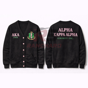 Sweat-shirt personnalisé pour femmes avec lettres grecques de sororité, col rond brodé, vente en gros, sweat-shirt de sororité grecque avec logo personnalisé - Product Image 3