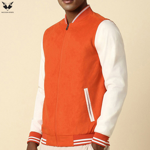 Fashion Wear Full Zipper Customized Logo Print Breathable Highest Quality Premium Product Men Wear Varsity Jackets - Product Image 2