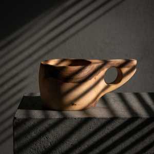Scandinavian Wooden Kuksa Cup Traditional Handcrafted Wooden <b>Mug</b> for Bushcraft Hiking and Outdoor Use Morden Drinking experience - Product Image 5