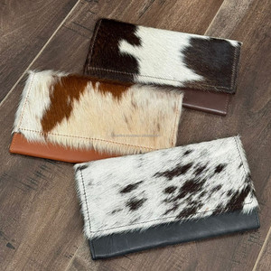 Gran oferta de carteras de piel de vaca occidental para mujer, bolso de mano de cuero genuino de alta calidad, tarjetero, monedero largo, regalos para mujer - Product Image 4
