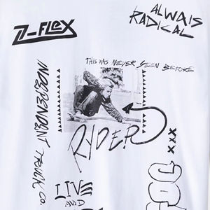 Camisetas de Hombre de Talla Grande en Negro con Estampado Gráfico Urbano, Cuello Redondo, 100% Algodón Importado, Impresión con Tinta - Product Image 6