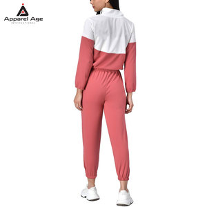 <b>Top</b> Selling In Wholesale Women Tracksuit Full Sleeve <b>Zipper</b> Front Sporty Pants Side Pockets Breathable Spring Casual Wear - Product Image 2