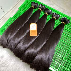 Precio de fábrica al por mayor Raw Vietnamita Hueso Extensiones de cabello de trama recta Longitud de 8 a 40 pulgadas - Product Image 5