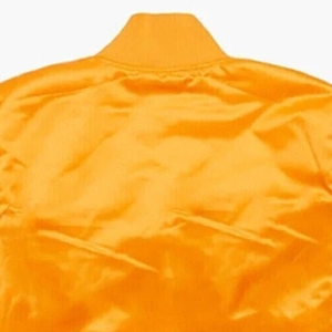 Premium Quality USA Satin <b>Varsity</b> <b>Jacket</b> Custom Logo Stylish <b>Men</b> <b>Bomber</b> <b>Jacket</b> High End Sportswear Bulk Order Supplier - Product Image 4