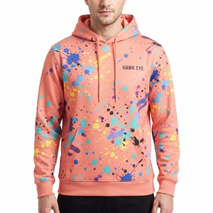 Men's Sublimated Sports Pullover <b>Hoodie</b> Cotton Polyester Breathable Custom Sweatshirt with Pockets for <b>Running</b> Gym Training - Product Image 5