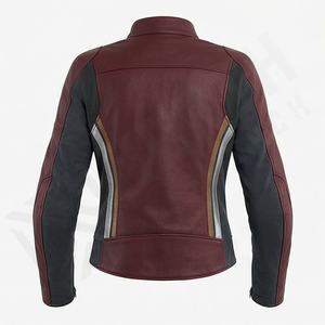 Chaqueta de Motociclista de Cuero para Mujer, Cuero Vacuno Premium, Equipo de Protección para Motociclistas, Ropa Exterior para Turismo, Corte Ajustado, en Color Personalizado - Product Image 2