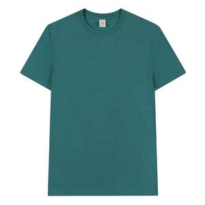 T-shirt décontracté en coton tricoté 220g pour homme, coupe droite, col rond, manches courtes, style urbain, écologique, très vendu - Product Image 2