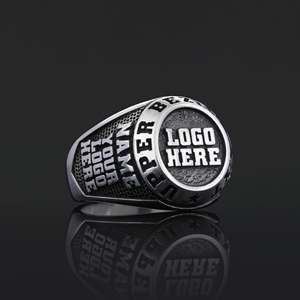 Bague d'École BOJ 026 Personnalisée en Argent et Diamant, Bague de Diplôme Universitaire Unisexe, Cadeau pour Fêtes et Occasions Spéciales, Prix Bas - Product Image 4