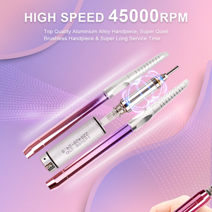 Yaqin เครื่องเจาะเล็บแบบ2 in 1, อุปกรณ์แต่งเล็บ85W แบบมืออาชีพชาร์จไฟได้45000รอบต่อนาทีสำหรับการทำเล็บ - Product Image 5