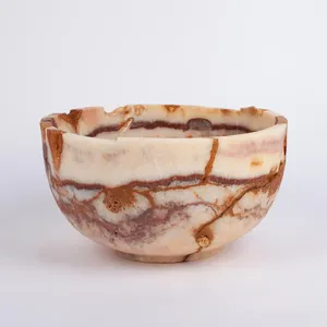 Accesorio de mármol de lujo, tazón de piedra hecho a mano, accesorio de mármol pulido de primera calidad, ónix natural de diseño, precio al por mayor - Product Image 4