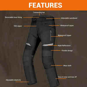 Combinaison de course moto hiver sur mesure, écologique, légère, séchage rapide, en Cordura, pantalon et veste, ensemble imperméable pour moto, tailles plus - Product Image 3