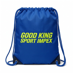 Bolsa Deportiva Azul Rey de Dos Tonos con Cordón, Logotipo Bordado con Hilo Neón, Panel Base en Contraste, para Equipo de Voleibol Juvenil - Product Image 1