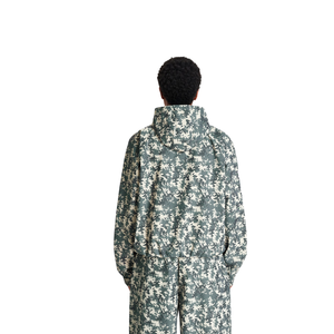 Veste coupe-vent à capuche camouflage pour homme, respirante, zippée, imprimé numérique, pour l'automne et les activités de plein air - Product Image 4