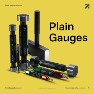Plate Type Plain Plug <b>Gauge</b> Wooden Case Packaging GO NOGO 230mm,250mm, 280mm ISO9001 Calibrated Fine Surface Finish AUGST LINES - Product Image 4