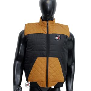 Brand New <b>Black</b> Gold Unisex Zipper <b>Vest</b> 5-Dimensional Pocket Casual <b>Men's</b> Heated Bubble Puffer Jackets <b>Men's</b> <b>Vests</b> & Waistcoats - Product Image 1