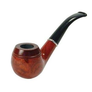 Pipa de Fumar de Madera Natural Hecha a Mano, Forma Clásica, Superficie Lisa, Agarre Cómodo, Perfecta para Uso Regular, la Mejor Calidad - Product Image 3