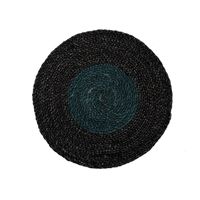 Vente en gros de sets de table ronds en paille tressée, en fibres naturelles durables, résistants à la chaleur, décoration rustique pour la cuisine et la salle à manger