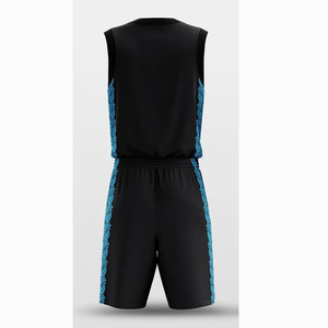 ชุดบาสเก็ตบอลสไตล์วินเทจ-ชุดเสื้อเจอร์ซีย์ตาข่ายแนวฮิปฮอปสตรีทแวร์-เสื้อคอวีแขนกุดระบายอากาศได้ดี ปรับแต่งชื่อทีมได้ด้านหน้า - Product Image 2