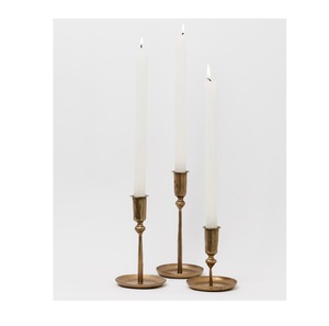 Azora Industries Artisan <b>Brass</b> Candle <b>Holder</b> Handmade & Eco-Friendly Heat Resistant for Home Table Display and Christmas Decor - Product Image 1