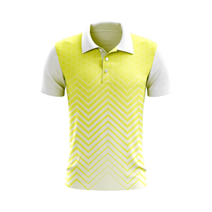 Camiseta Deportiva de Golf para Hombre, de Alta Calidad, 100% Poliéster, Tejida, con Estampado Digital Personalizado, Corte Ajustado, Manga Corta, Secado Rápido y Transpirable - Product Image 1