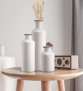 Juego de Jarrones de Cerámica Minimalistas con Acabado Mate, Decoración Artesanal para Mesa, de 8 a 16 Pulgadas, Diseño Exquisito y Duradero - Product Image 6