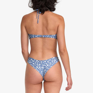 Ensemble 2 pièces tendance de bas de bikini taille haute pour les sorties à la plage et les loisirs estivaux, en Spandex/Nylon - Product Image 2
