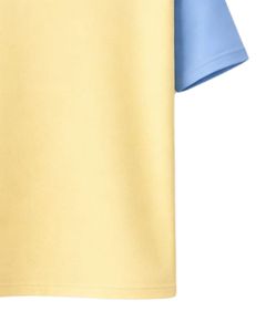 Camiseta de Manga Raglán Amarilla y Azul para Hombre, Cuello Redondo, Informal, Verano, Transpirable, Mezcla de Algodón, Suave, Cómoda, Ligera, para Uso Diario - Product Image 6