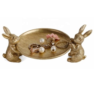 Más Vendido: Soporte para Anillos de Aluminio con Diseño de Pájaros Sentados en Hoja, Acabado en Latón Antiguo, Bandeja de Almacenamiento para Joyas y Adornos, para Cómoda, Navidad y Bodas - Product Image 2