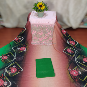 Somalian Swiss Dirac Color amarillo Diseño de flores Impresión digital con la mejor calidad a juego de Gorgura y Garbsaar - Product Image 4