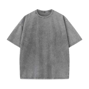 Camisetas Gráficas Estampadas DTG para Streetwear, Camisetas Lisas de Tallas Grandes para Hombre, Camisetas con Lavado Ácido, Camisetas Vintage Personalizadas de Gran Tamaño para Hombre - Product Image 2