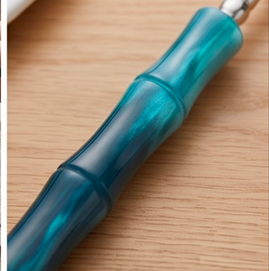Modern Flatware Set Of 6 Stainless Steel Cutlery With Teal Bamboo Handles Dishwasher Safe For Wedding Use - Product Image 2