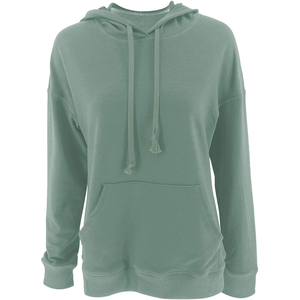 Sweat-shirt à capuche unisexe, couleur unie, polaire surdimensionné, pull décontracté, design avec poche rouge, vêtements d'automne - Product Image 5